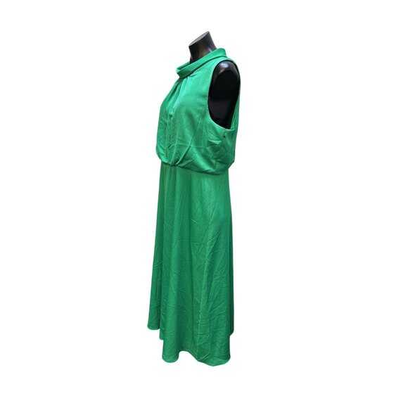 Karl Lagerfeld Sleeveless Green Maxi Dress - Picture 5 of 9